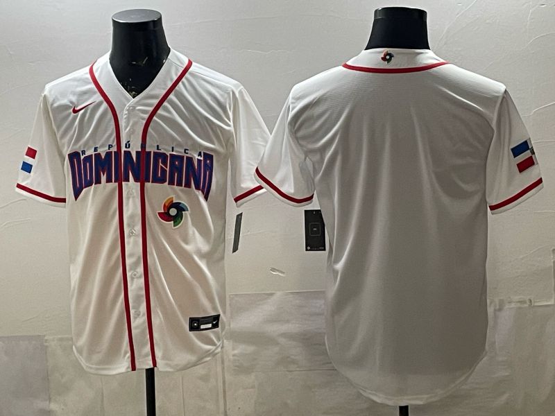 Men 2026 World Cub Blank White Game Nike MLB Jersey style 002